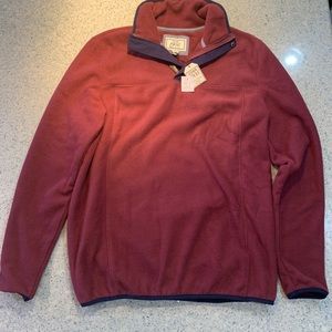 NWT Jos A Banks mens fleece pullover